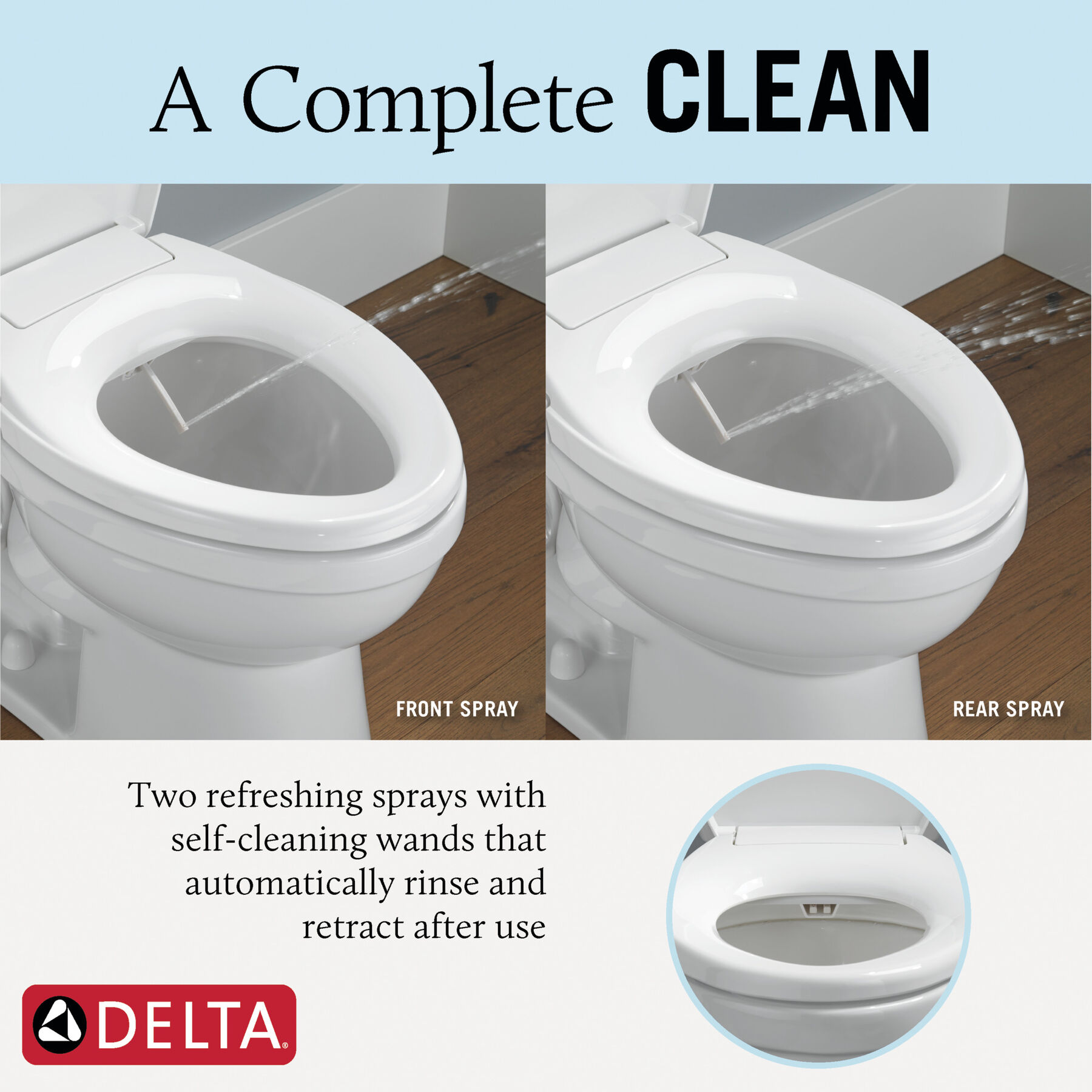 Manual Elongated Bidet Seat, image 3